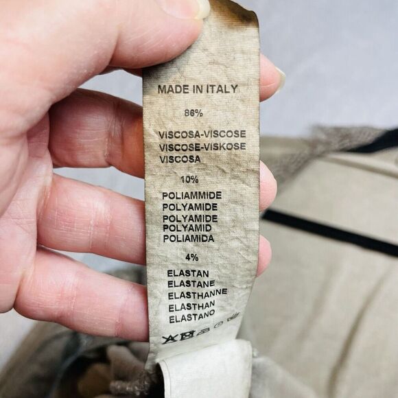 Suzy Mix Boho Cardigan Womens M Olive Freen Lace Detail Lightweight Flowy Italy - Picture 4 of 7